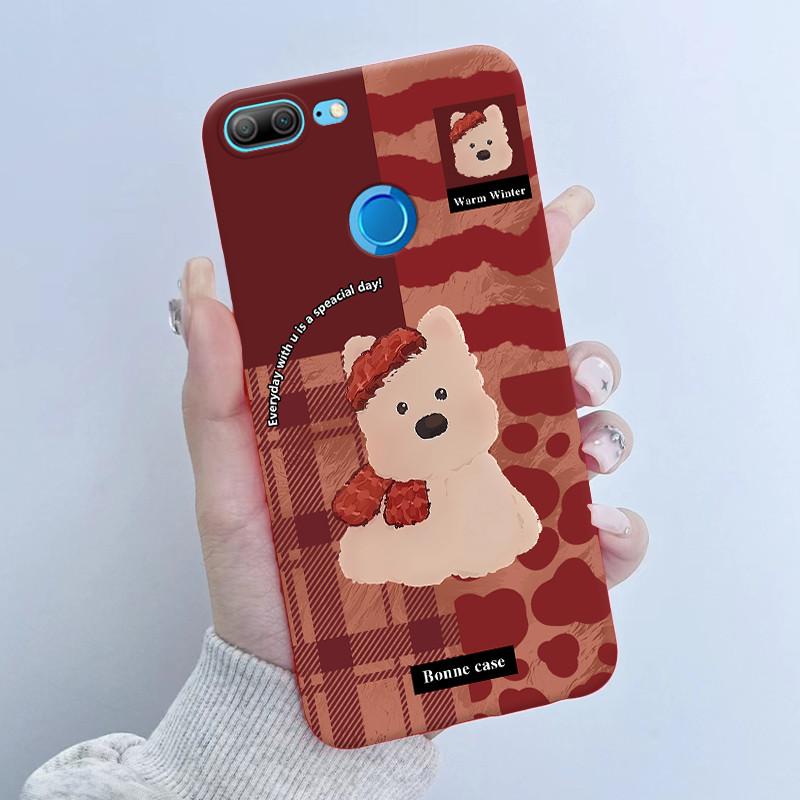 For Honor 9 Lite LLD-L21 LLD-L31 Phone Case Flower Girl Design Soft Silicone TPU Back Housing for Honor 9 STF-L09 STF-AL10 Cover