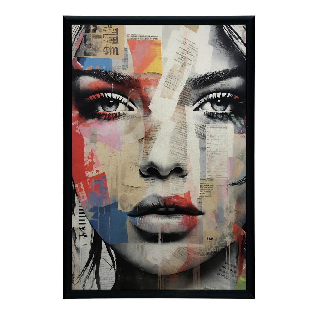 Mozaika Emocji Mozaika Emocji, 50X70 Cm, Rama Drewniana Jasny Dąb, Papier Matowy 230 Gsm