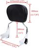 Small Door Bag - Quick Release Motorcycle Backrest for Harley Electra Glide/Road King (1997-2008)