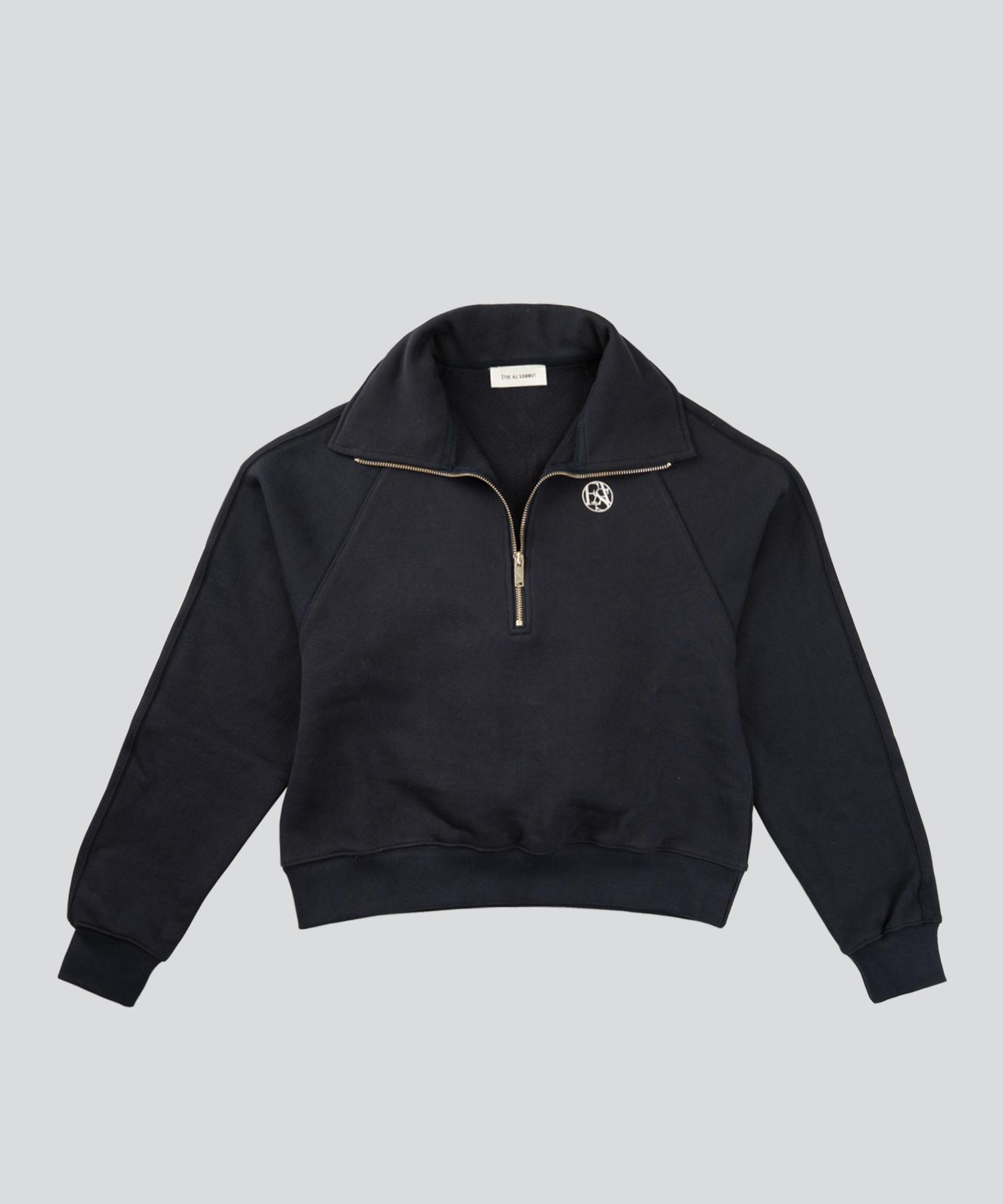 Etosome Logo Zip-Up Sweatshirt (Navy) 1