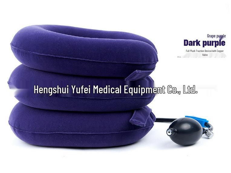 Inflatable Cervical Traction Neck Support Velvet Device