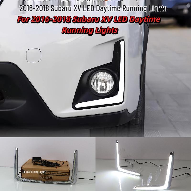 Front Bumper LED Fog & Daytime Running Lights for 2016-2018 Subaru XV