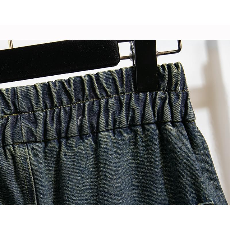 DIMANAF 2026 Autumn Winter Plus Size Women Vintage High Waist Loose Jeans Casual Streetwear Denim Pants