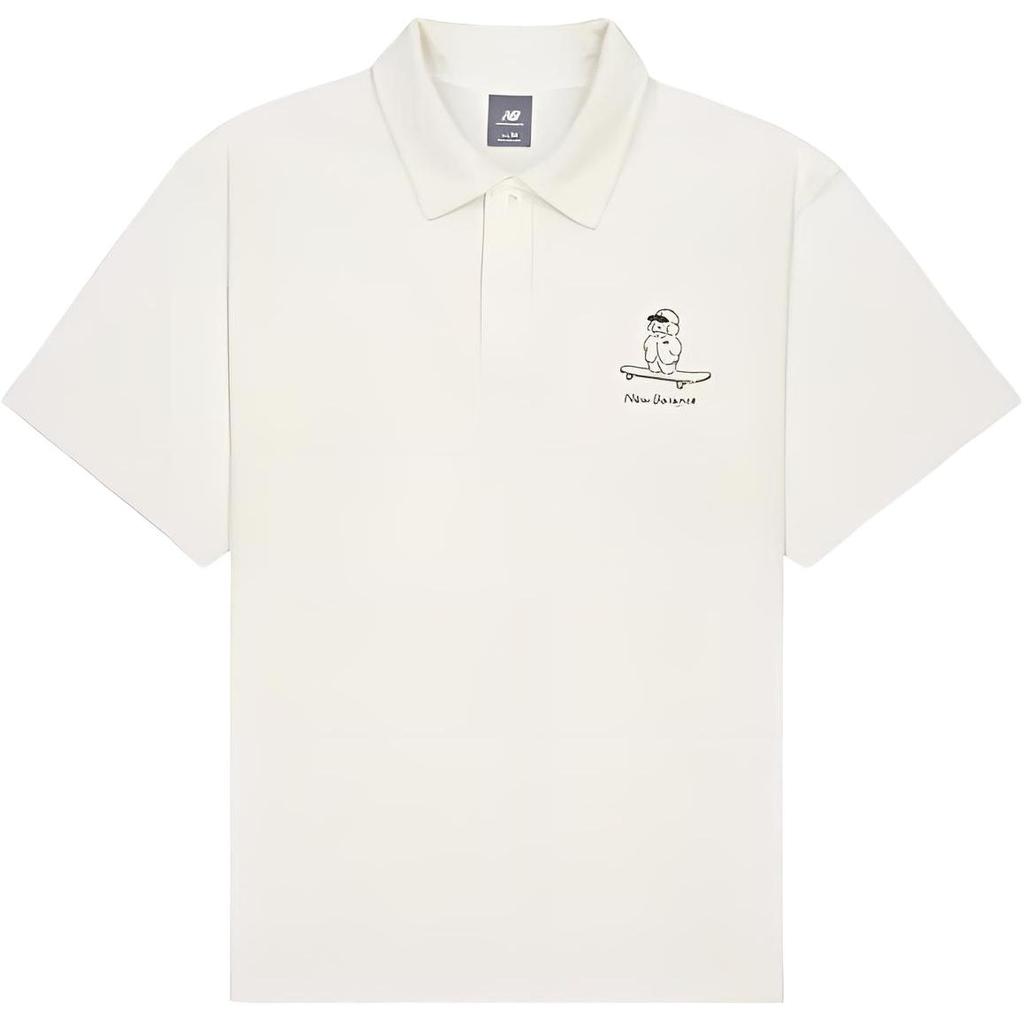 New Balance Polo Shirt Unisex White NFE27011-IV