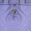 Tory Burch Letter Combination Embossed Napa Leather And Calfskin Bucket Bag Mini Women bags Purple 153113-501