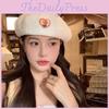Floral Embroidery Beret Hat Women Lightweight Breathable Caps Gifts Fashion