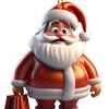 12Pcs Santa Claus Ornaments 2D Acrylic Hanging Decor for Christmas Tree Car Mirror Backpack Bag Charm Holiday Party Gifts