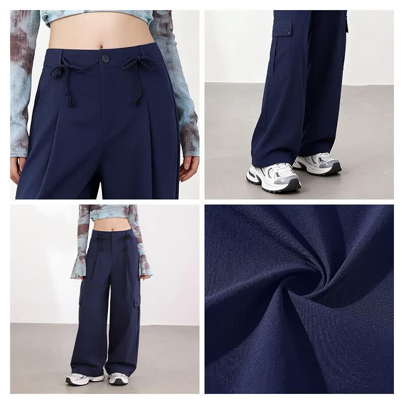 MJ STYLE Women's Cooling Quick-Dry Straight-Leg Cargo Pants