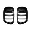 For BMW 5 Series E39 1999-2003 Compatible Car Front Hood Grille Mesh Kidney Grill Replacement Part