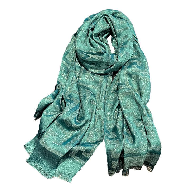 Spring And Summer Long Silk Scarves, High-End Versatile Tencel Cotton Scarves, Air-Conditioned Rooms, Neck Pads, Shawls, Travel Outfits