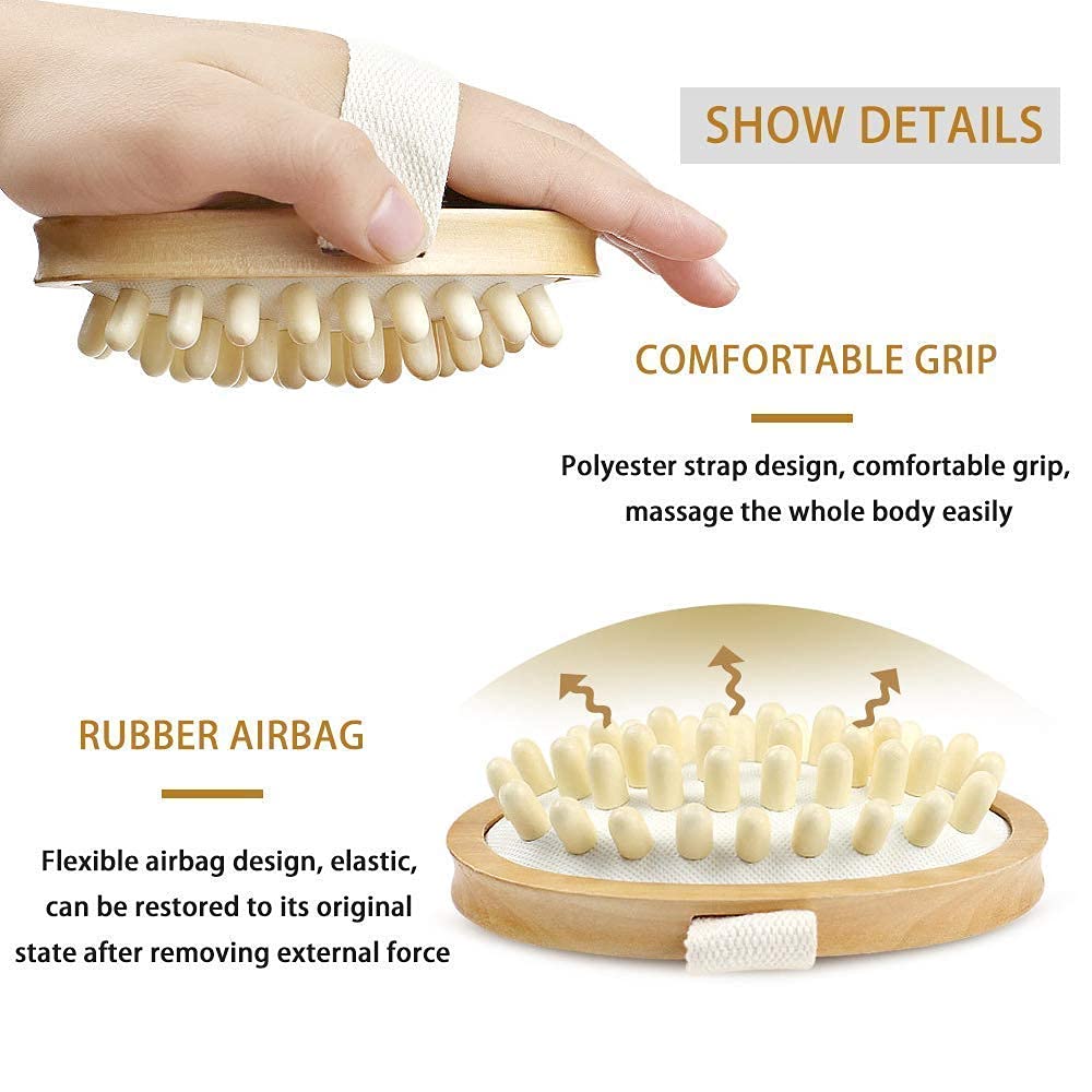 Women Bath Shower Anti Cellulite Full Body Massage Brush Bath Spa Massager Comb Beauty Slimming Bath Brush for Men Kids