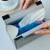 Household Kraft Paper Tissue Box Leather Tissue Storage Cover Kitchen Paper Drawer Bedroom Desktop High-end Decoration Box