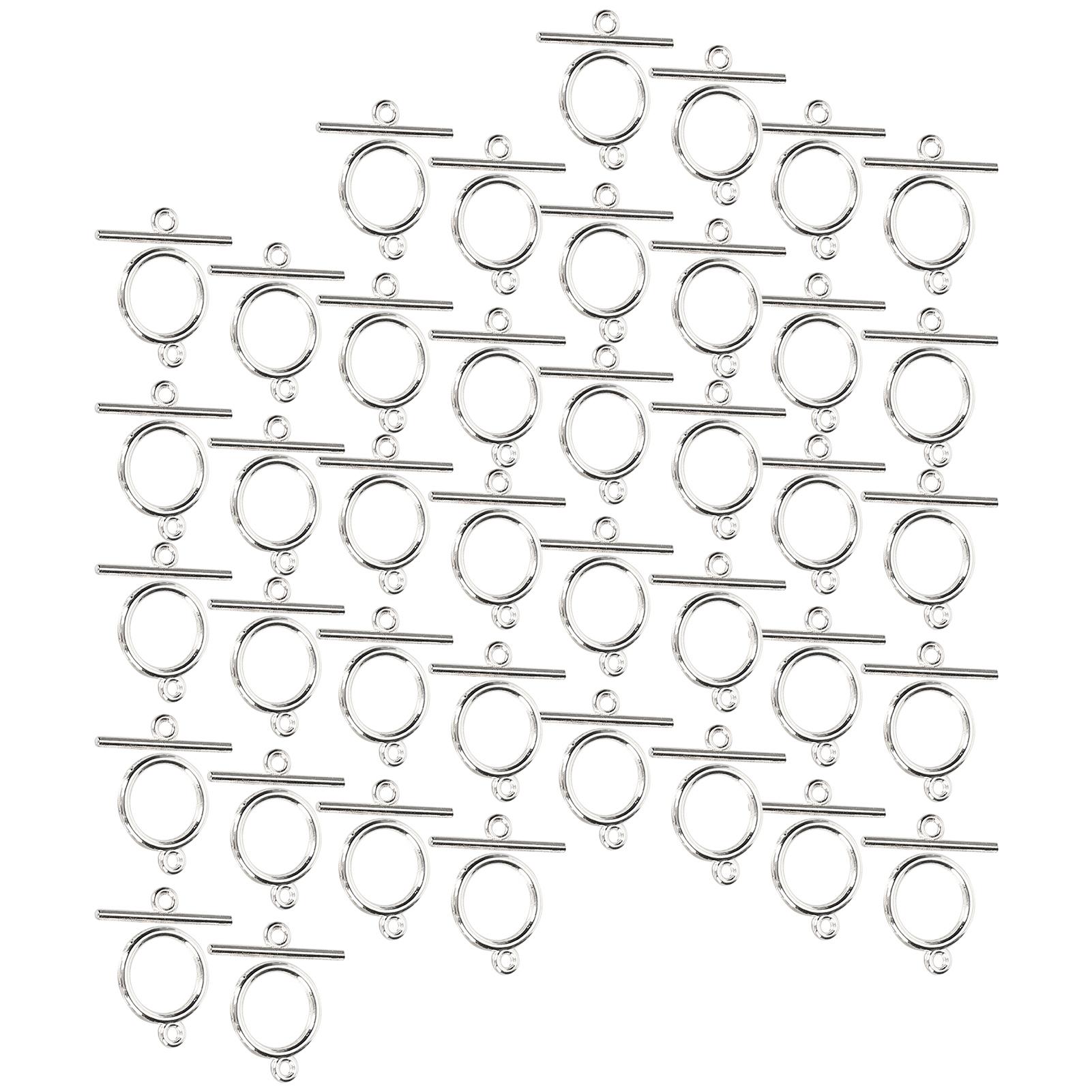 

40 комплектов пряжек из сплава OT DIY украшения браслет ожерелье аксессуары ювелирные изделия принадлежности серебро серебряный