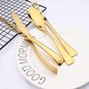 20Pcs Gold Dinnerware Set Stainless Steel Tableware Set Knife Fork Spoon Flatware Set Cutlery Set Knife Fork Spoon Tea Spoon