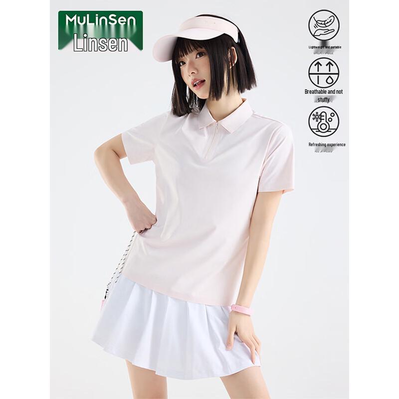 MULINSEN Women s Ice Silk Polo T-Shirt 2XL
