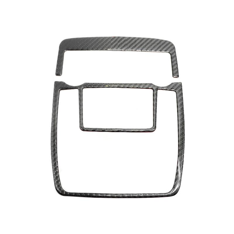 For BMW X5 X6 E70 E71 2008 2009 2010 2011 2012 2013 2pcs Carbon Fiber Front Reading Light Frame Cover Sticker Trim
