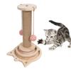 Cat Scratching Post Wooden Interactive Reduce Boredom Promote Exercise Turntable Ball Toy for Kitten