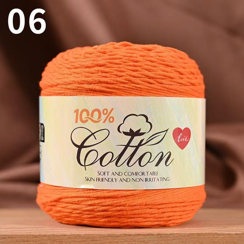 75g Medium Cotton Yarn Cake for Baby Sweater & Crochet Hat - Skin-friendly, Hand-knitted