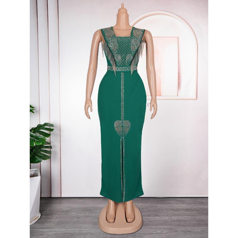 Plus Size Women's New Fashion U Neck Hip Dress