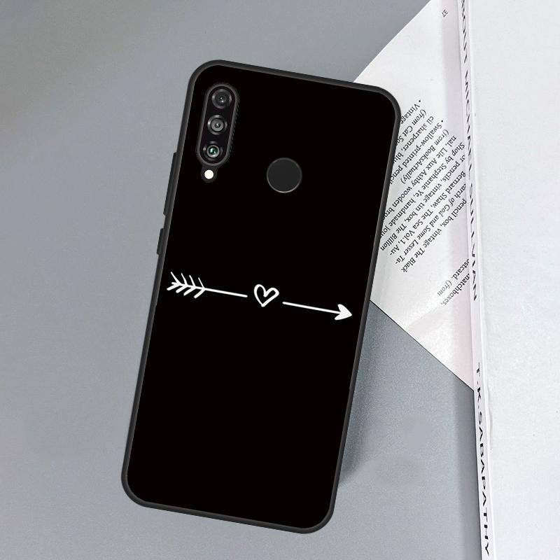 Cute Pretty Little White Heart For Huawei Nova 11i 12i 12s 8i 7i Y73 Y70 Y90 Y60 Y72 Y61 Y91 9 10 SE P30 Pro P40 Lite Case