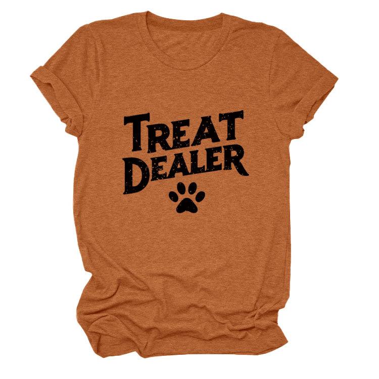 Temperament Casual Versatile Crew Neck Women's Short Sleeve T-Shirt