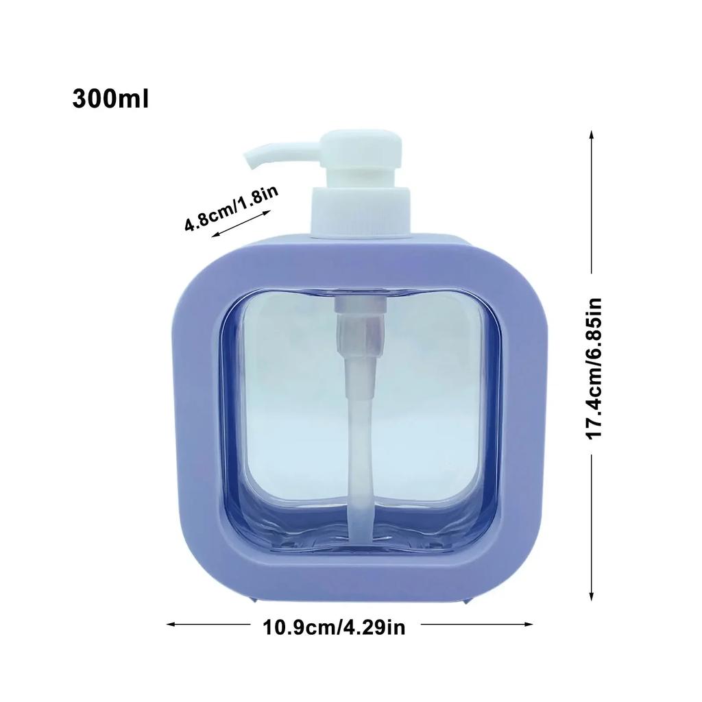 300/500ml Bathroom Soap Dispensers Refillable Lotion Shampoo Shower Gel Holder Portable Empty Bottle