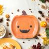 Halloween Pumpkin Paper Plates Black Orange Pumpkin Grimace Plates Disposable Serving Trays for Halloween Party Favors
