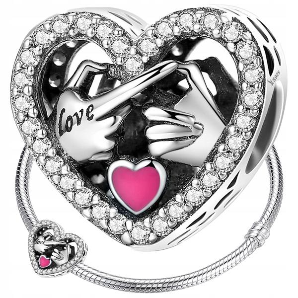 Charms Heart Love Oath Bead Pr 925