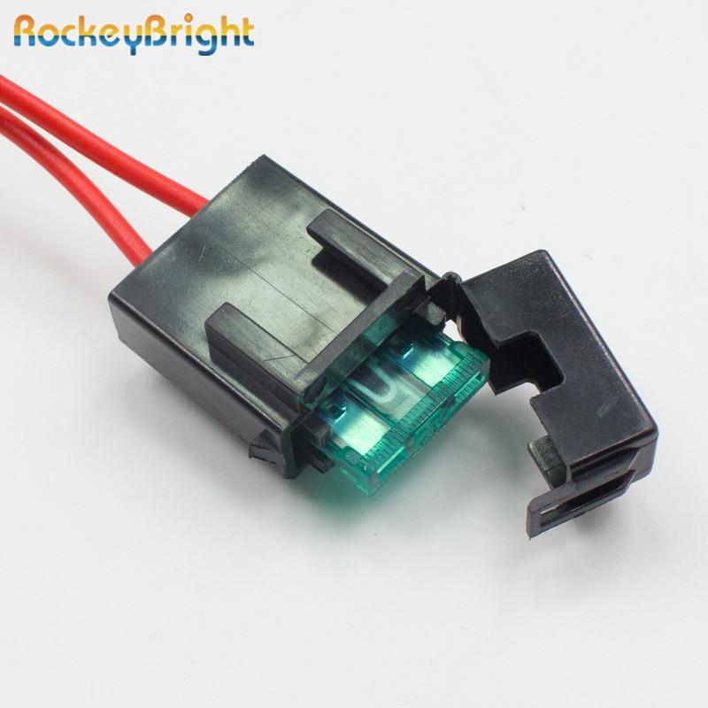 Rockeybright hid xenon bulb extension cable xenon hid kit relay wiring harness H1 H3 H7 H8 H9 H11 9005 9006 conversion kit relay