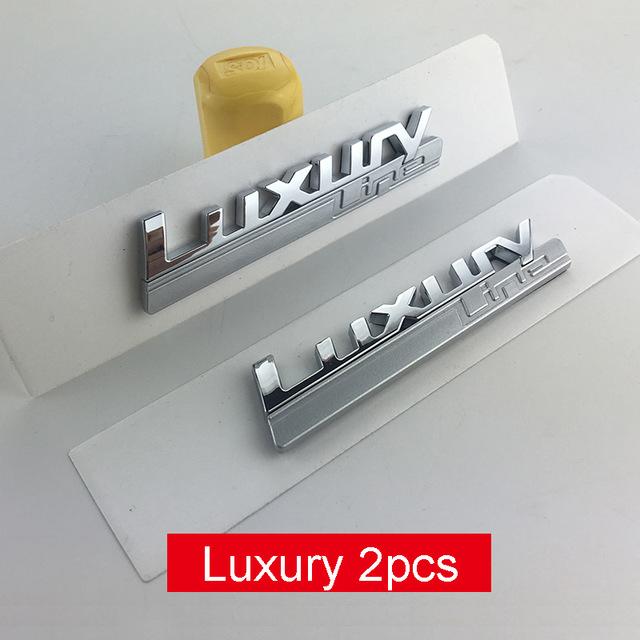 Neue Luxus Linie Sport Linie Fender Emblem für BMW 730 740 750 750Li Seite Logo Auto Styling Umrüstung Upgrade Aufkleber chrom
