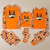 Halloween Print Cute Family Matching Sets Pajamas, Loungewear Outfits,Family Matching Long Sleeve Tops Pants Set