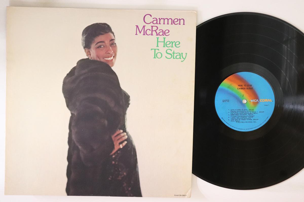 

LP Record CARMEN MCRAE Here To Stay CB20018 MCA CORAL 1973 US Jazz Used