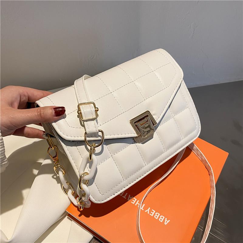 Spring Fashion Small Bag Women's Popular New Trendy Chain Crossbody Portable Embroidery