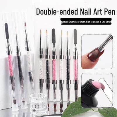 Doppelseitiger Multifunktionaler Nail Art Pinsel und Gel Polish Stift