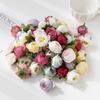 Simulation Rose Flower Head Handmade Diy Wreath Material Ins Style Vintage Tea Floral Art Wedding Decoration Fake Flowers Shooting Props Fake Flowers