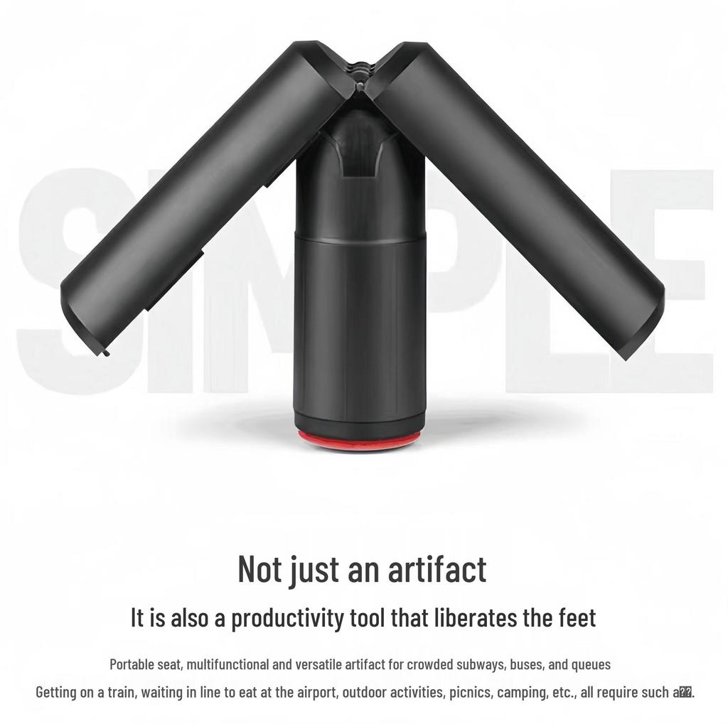 Compact Magic Folding Stool: Portable Retractable Chair with Color Box