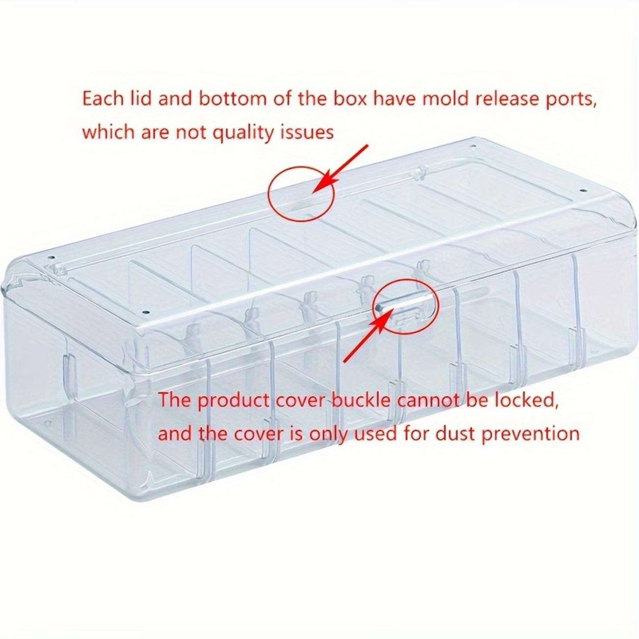 1Pcs Transparent Packing Box Acrylic Postcards Stickers Rectangular Storage Box Dustproof Durable Strong Jewelry Storage Case 17090₽