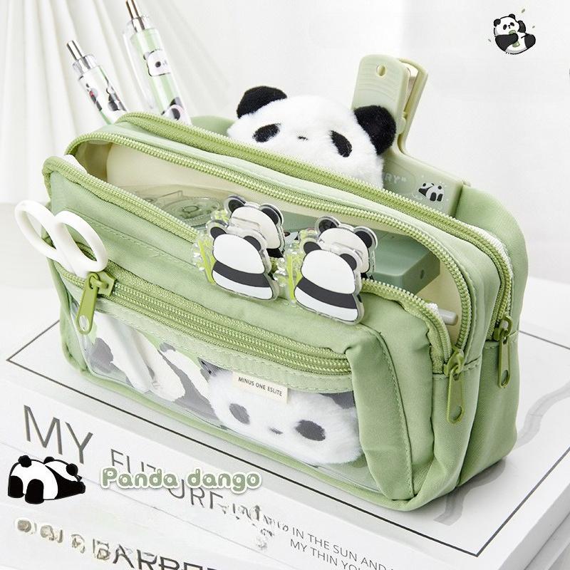 Transparent Pencil Case, Elementary School Stationery Box, Large Capacity, High Aesthetic Pencil Case