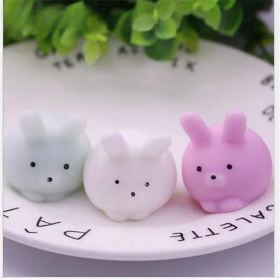 Squishy Bunny Toys Rubber Cute Cartoon Anti-Stress Funny Stress Reliever Simulation Charm Slow Rebounding Toys for Kid