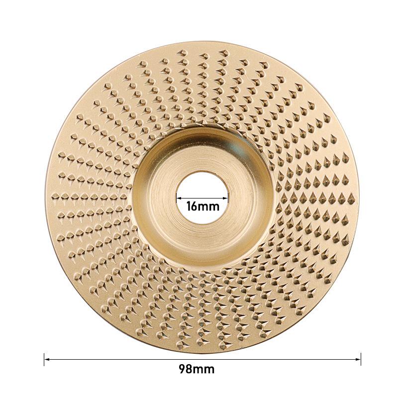 Disco de Modelado y Pulido para Carpintería para Amoladoras Angulares - Ideal para Biseles, Bandejas de Té y Tallado de Raíces.