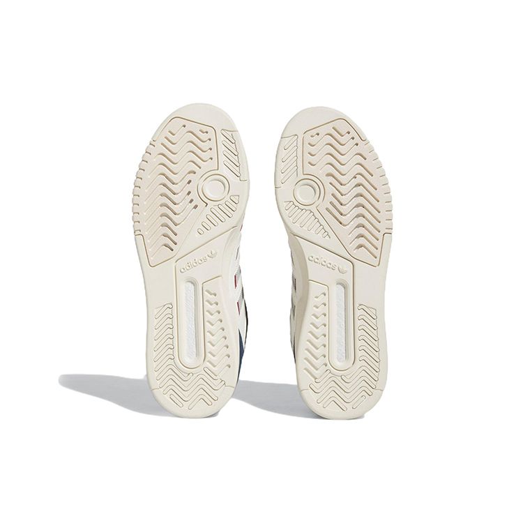 Adidas Originals Drop Step Low Casual Slip Resistant Durable Low Top Skate Shoes Unisex Sneakers White Red HQ7118