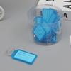 50Pcs Key Tags Bright Colors Plastic Waterproof Writable Hotel Key Organizer with Detachable Metal Rings Crack-resistant Key Labels Hotel Office Key