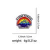 Quotes Enamel Pin "OUTSIDE" Brooch Pines Lapel Pins Badge On Backpack Clothing Accessories Fashion Jewelry Friends Gifts