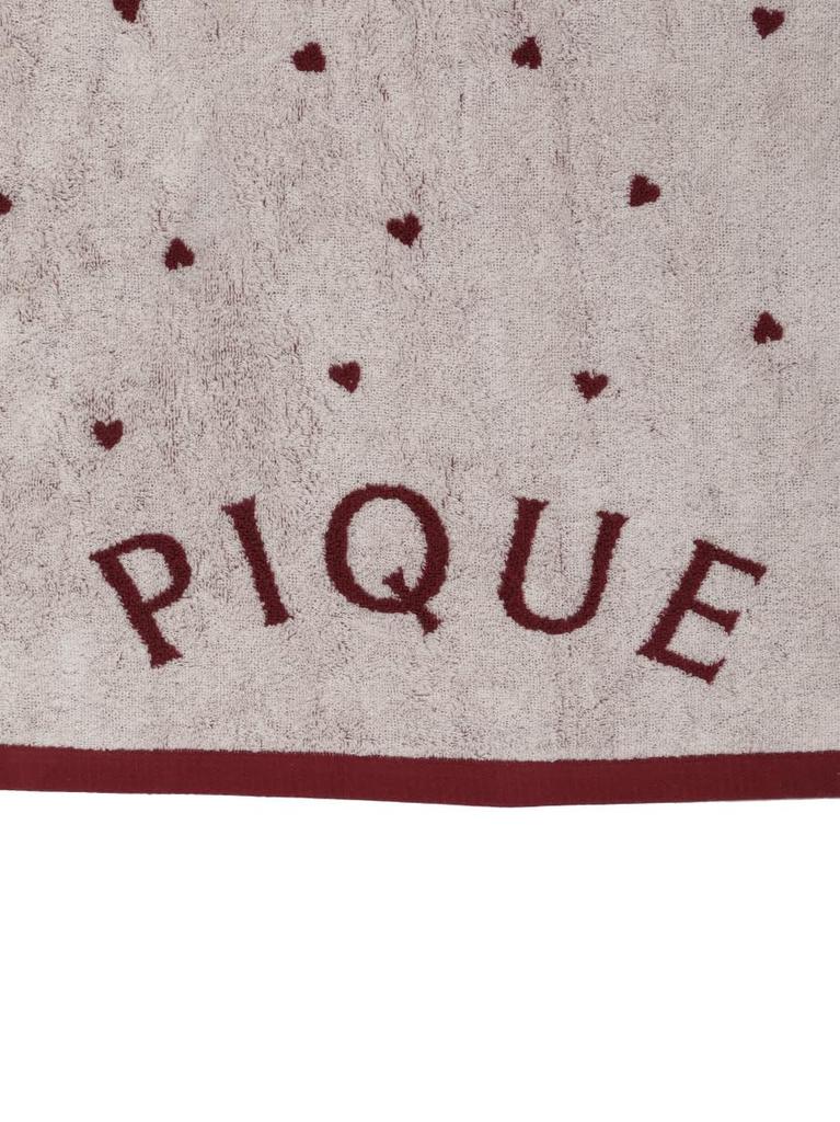 Gelato Pique Heart Logo JQD Bath Towel PWGG254569 Red F Women's