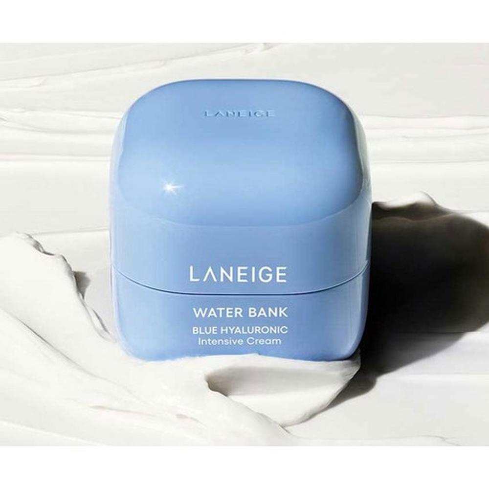 LANEIGE Water Bank Blue Hyaluronic Intensive Cream 50ml – Intensive Hydration, Dry Skin Repair, Barrier Strengthening, Korean