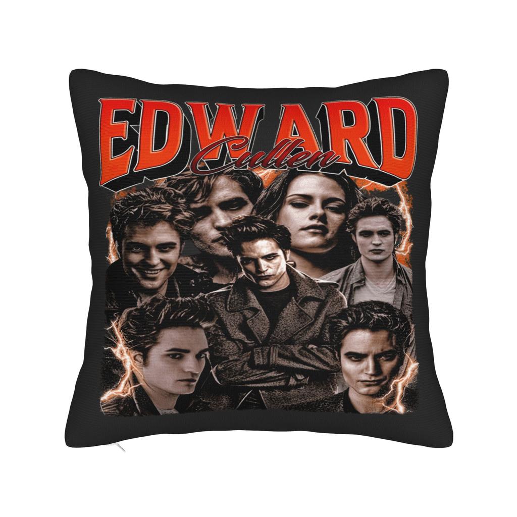 Edward Cullen Pillow Cover  Retro Trendy Pillow Case For Couch Sofa Bedroom Comfy Cushion Cover Birthday Present