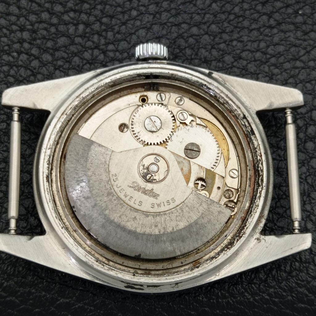 CEAS VINTAGE SANDOZ INCABLOC AUTOMATIC ELVEȚIAN MENS CULOARE NEAGRĂ CADRAN a436443-2 R129-a436443