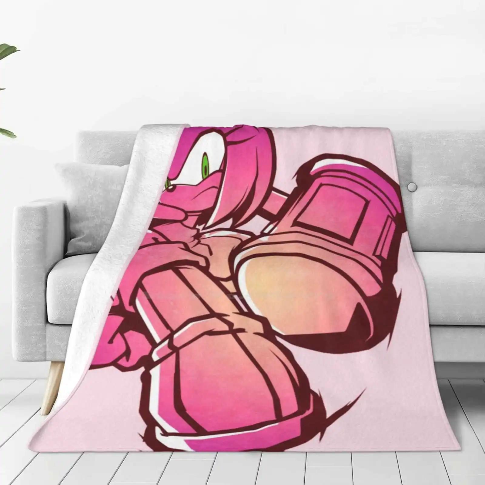 

Amy Soft Throw Blanket for Home Decor Bedding Sonic Shadow Tails Knuckles Silver Heroes Metal Generations Universal Fit 75cmx90cm