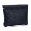 Mini Coin Purse Genuine Leather Small Coin Wallet Pebble Pattern Leather Squeeze Coin Purse Pouch Change Holder for Men & Women