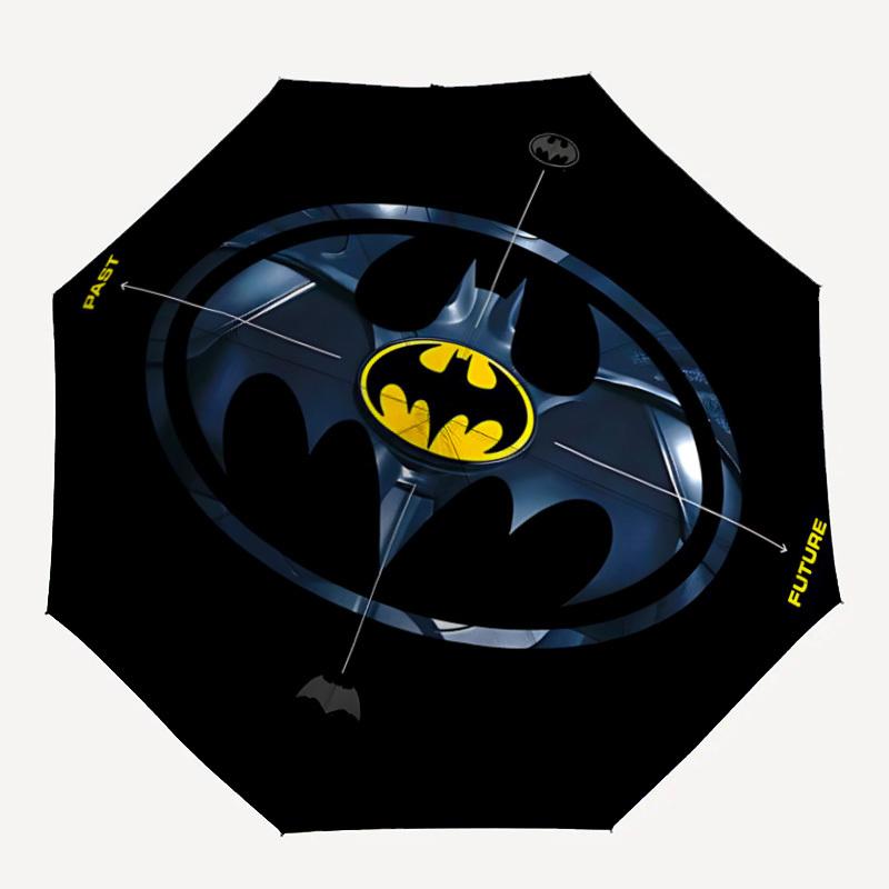 

1pc Batman Emblem Automatic Folding Umbrella - Compact 8-Rib Design,Festive Gift for Friends & Family, Compact Umbrella 21137